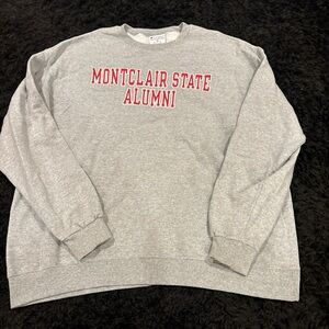 Champion Gray Montclair State Alumni Crewneck Sweater